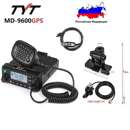 TYT MD-9600 GPS Dual Band DMR Mobile Radio 50/45/25W Car Truck TransceHam Radios