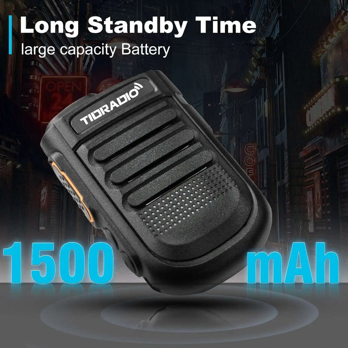 TIDRADIO Mini Walkie Talkie Wireless PTT Wireless Bluetooth Radios Microphone Wireless for Android Phone Zello PoC