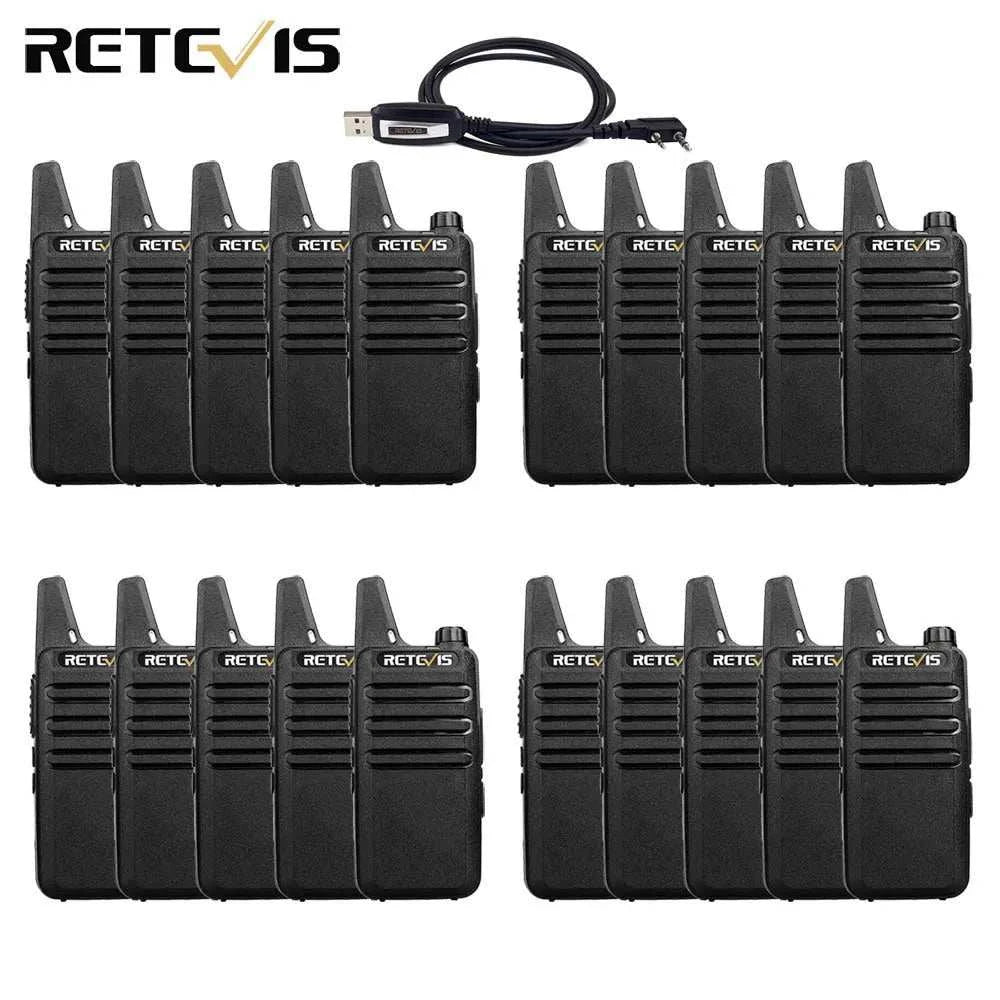 20 Pcs Wholesale Walkie Talkie RETEVIS RT22 FRS RT622 PMR Radio Handy Ham Radios