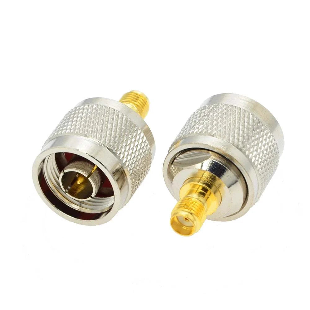 2PCS/Lot  SMA to N Adapter RF Connectors Straight N Male/Female to SMAHam Radios