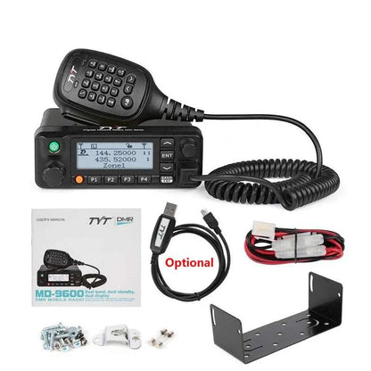 TYT MD-9600 GPS Dual Band DMR Mobile Radio 50/45/25W Car Truck TransceHam Radios