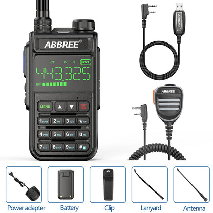 ABBREE AR-518 Air Band Full Band Wireless Copy Frequency Police ScanneHam Radios