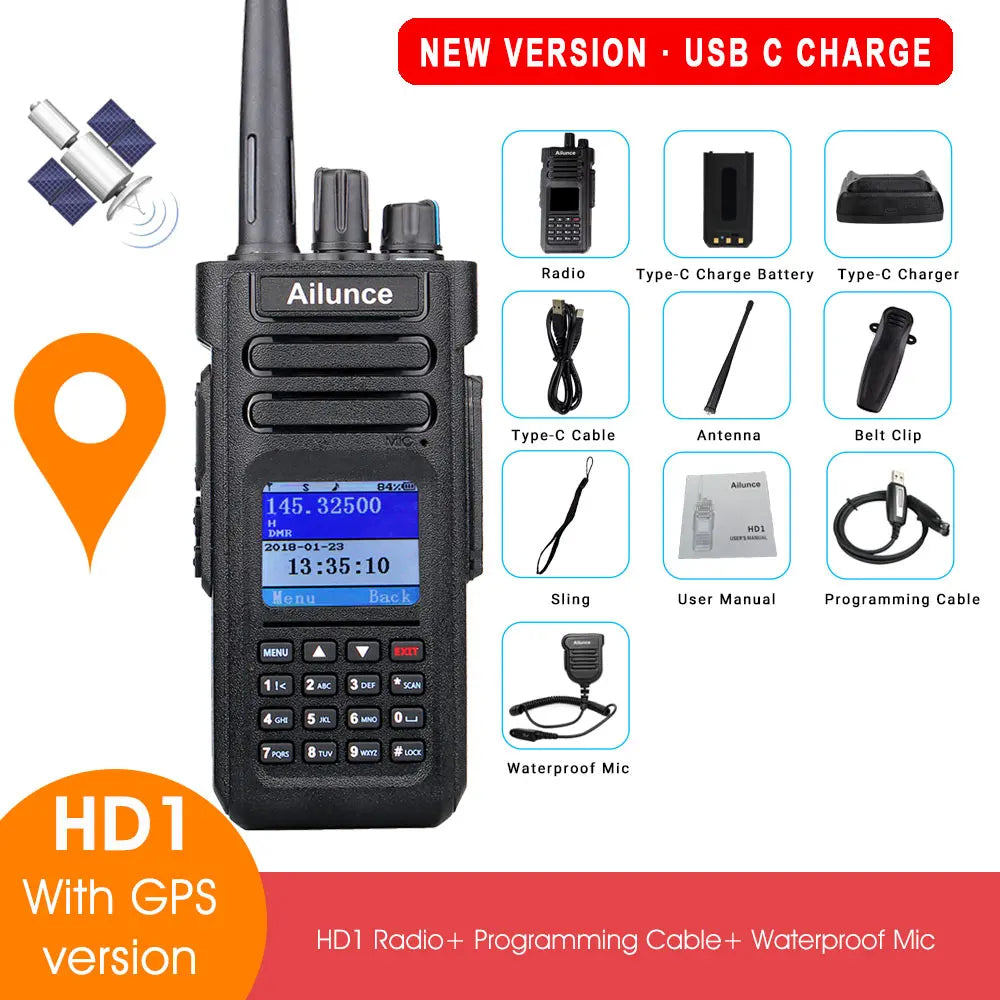 Ailunce HT: Ailunce HD1 DMR Digital Walkie Talkie Ham Radio Long RangeHam Radios