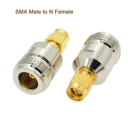 2PCS/Lot  SMA to N Adapter RF Connectors Straight N Male/Female to SMAHam Radios