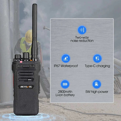 Retevis 10W High Power Walkie Talkie NR630 Two-way Noise Reduction WalHappy RadiosRetevis 10W High Power Walkie Talkie NR630