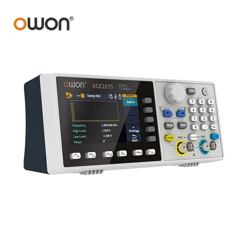 OWON DGE2035 DGE2070 Waveform Signal Generator 70MHz 300MS/s 2CH 14bitHam Radios