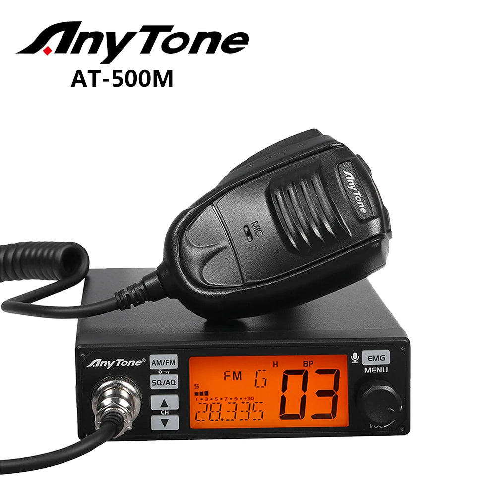 CB Mobile: Anytone AT-500M VOX CB Radio AM/FM 27Mhz Truck Radio AM/FM Ham Radios