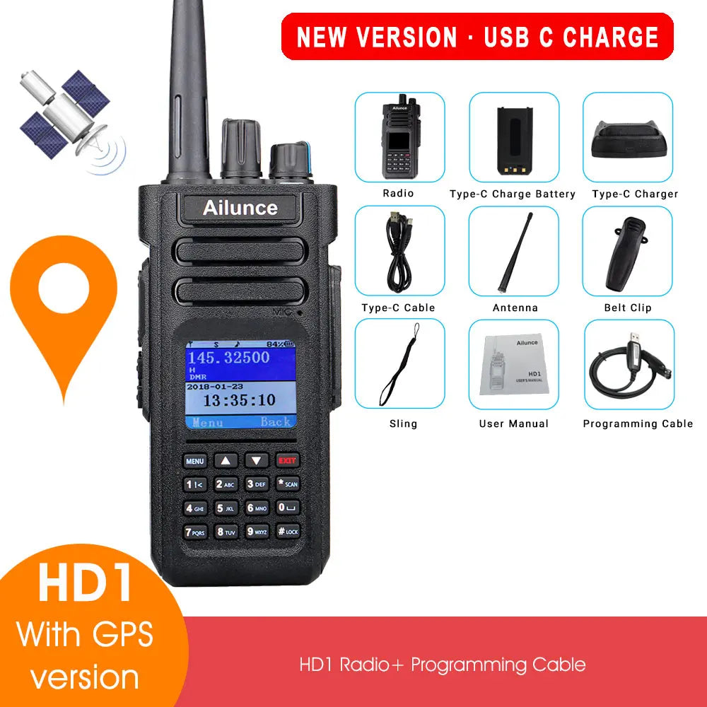 Ailunce HT: Ailunce HD1 DMR Digital Walkie Talkie Ham Radio Long RangeHam Radios