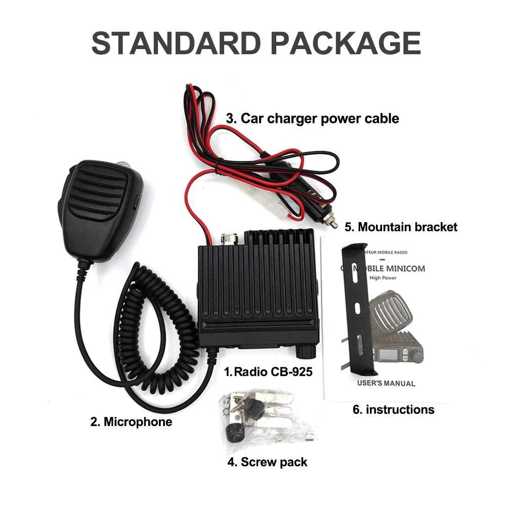 CB Mobile: ANYSECU CB925 AM/FM CB Radio 25.615--30.105Mhz 8W Hand-heldHam Radios