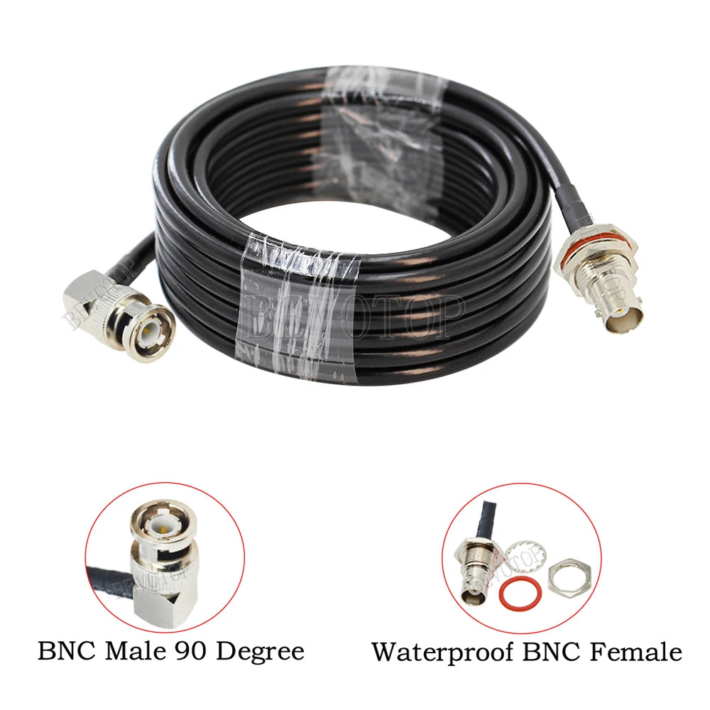 New BNC Male Plug to BNC Male Plug Connector 50 Ohm Low-Loss RG58 RF CHappy RadiosBNC Male Plug