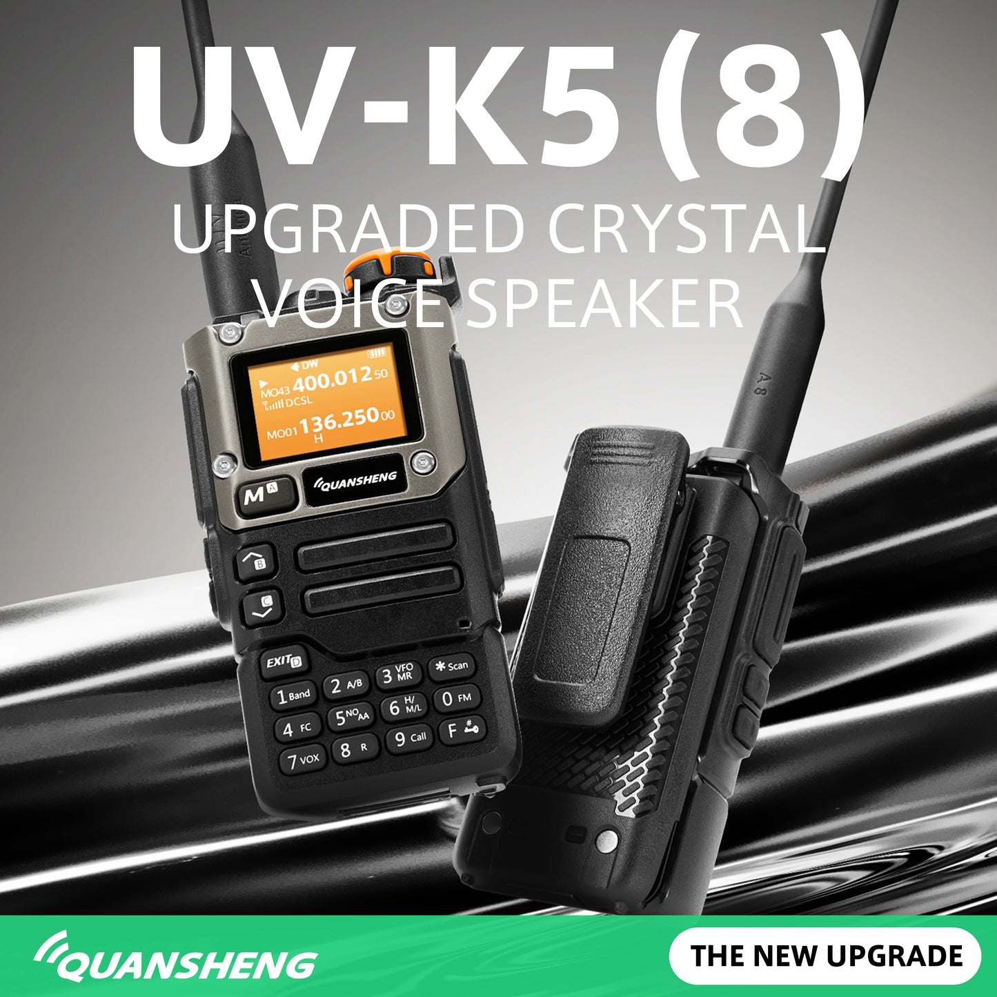 Quansheng UVK58 Dual Band 5W  Walkie Talkie Two Way Radio UVK6Ham Radios