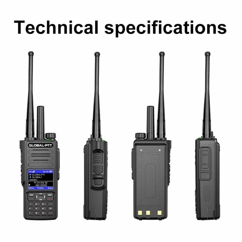 Global-PTT G8 Walkie Talkie 4G POC UHF Powerful Commutator 5000km Long Range Station Transceiver Professional Two-way Ham Radio