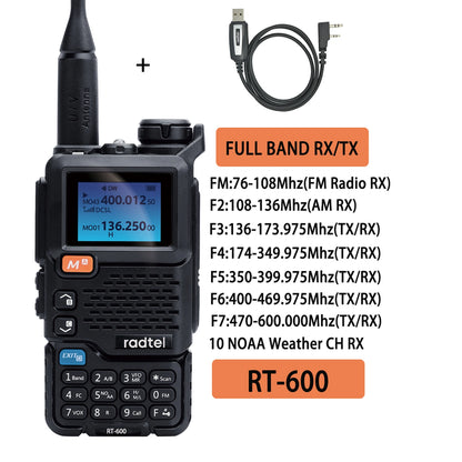 Radtel RT-600 Air Band Walkie Talkie Portable Am Fm Two Way Radio CommHappy RadiosRadtel RT-600 Air Band Walkie Talkie Portable