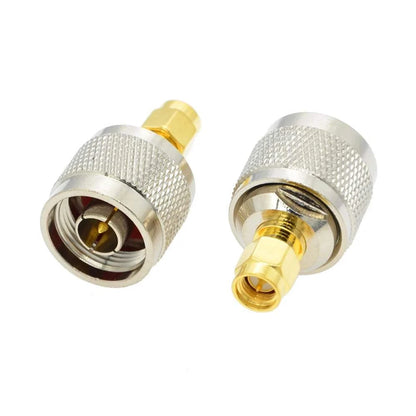 2PCS/Lot  SMA to N Adapter RF Connectors Straight N Male/Female to SMAHam Radios