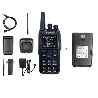 AnyTone Digital DMR Radio AT-D878S UHF 400-480MHz Analog Two Way RadioHappy RadiosAnyTone Digital DMR Radio