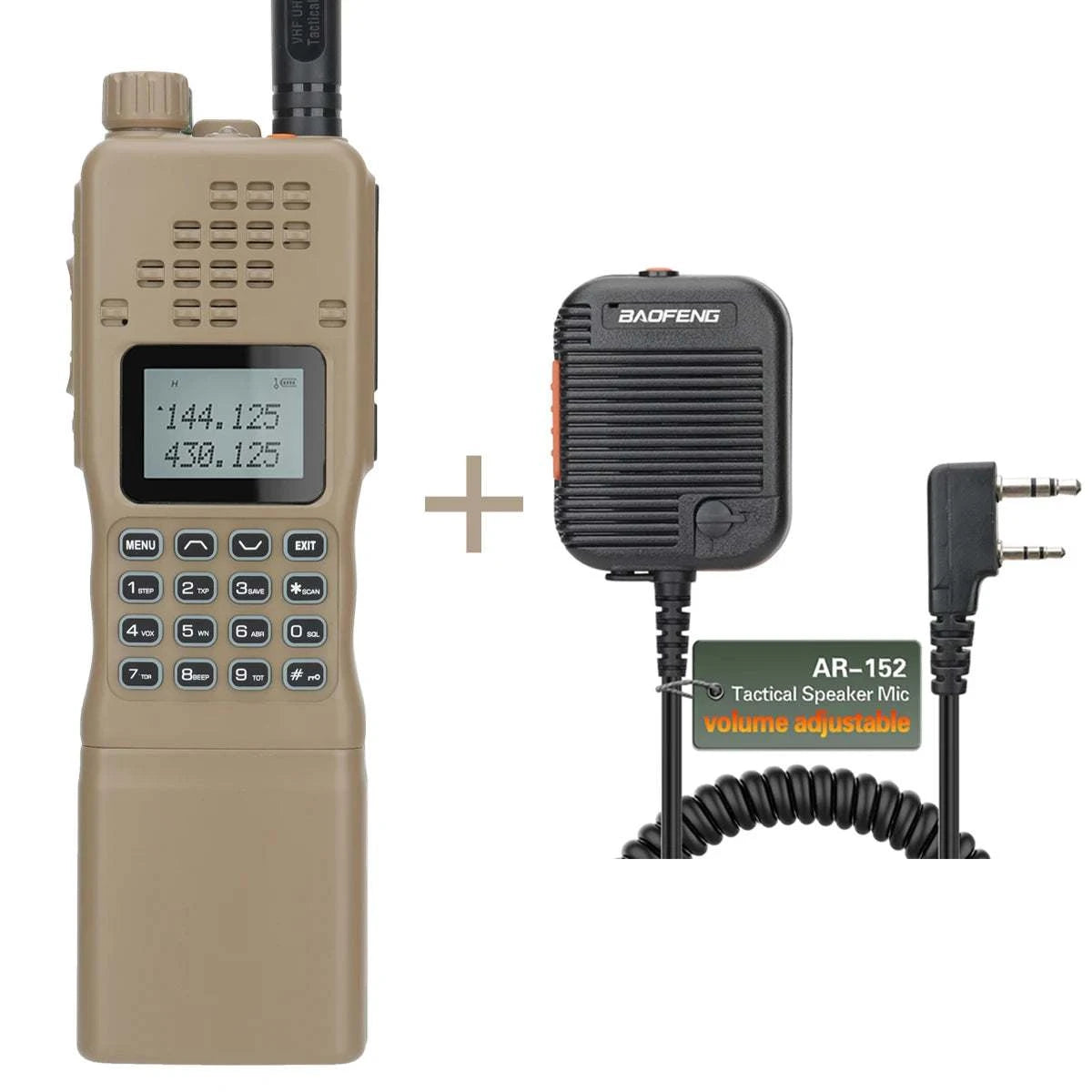 ABBREE 15W Powerful AR-152 Military Two Way Radio 12000mAh Battery TacHappy RadiosABBREE 15W Powerful AR-152 Military