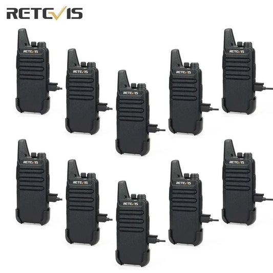 10 Pcs Wholesale Mini Walkie Talkie Retevis Rechargeable Walkie-talkieHam Radios