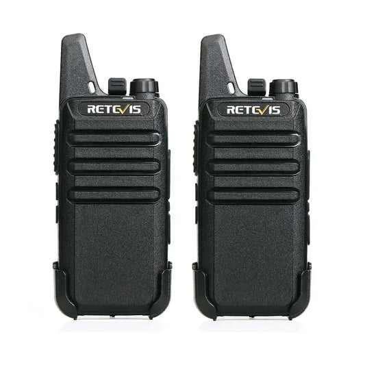 Retevis RT622 Mini Walkie Talkie 2 Pcs VOX USB PMR 446 FRS License-freHam Radios