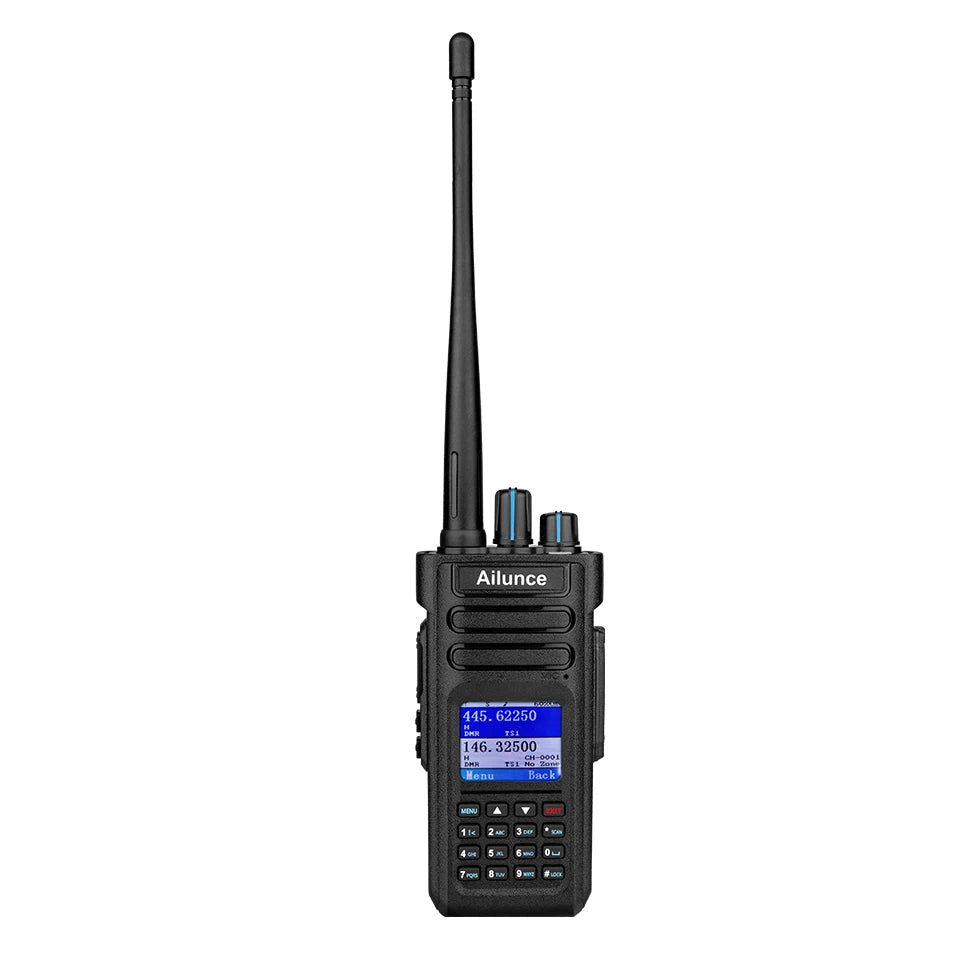 Ailunce HT: Ailunce 10w DMR GPS Intercom Police Scanner Two Way Radio Ham Radios