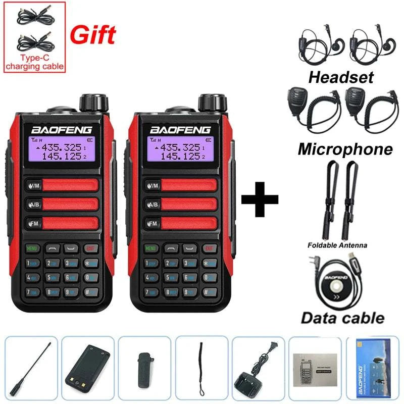 2PCS BAOFENG UV-16 PLUS Walkie Talkie Long Range High Power ProfesionaHappy Radios2PCS BAOFENG UV-16