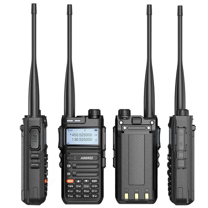 2PCS ABBREE AR-F5 wireless copy frequency Walkie Talkie 136-520MHZ LonHam Radios